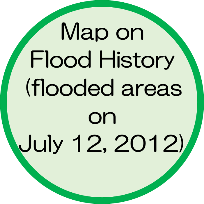 Map on Flood History (flooded areas on July 12, 2012)