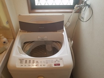 洗濯機付き