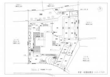 間取り、庭園配置図