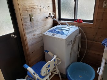 洗面所、脱衣所、洗濯機置き場、勝手口