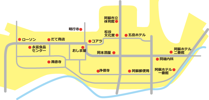 阿蘇市内牧22条区域図