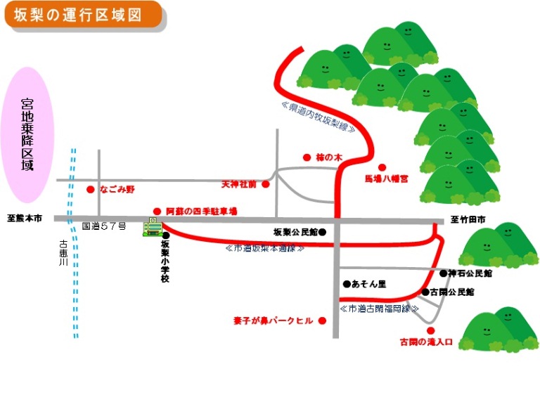 坂梨、宮地地域乗降場所