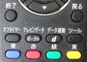 テレビのリモコン画像