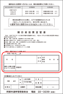 市長選入場チケット