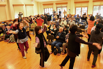 老人クラブ連合会文化祭のようす