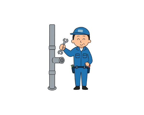 工事をする人のイラスト